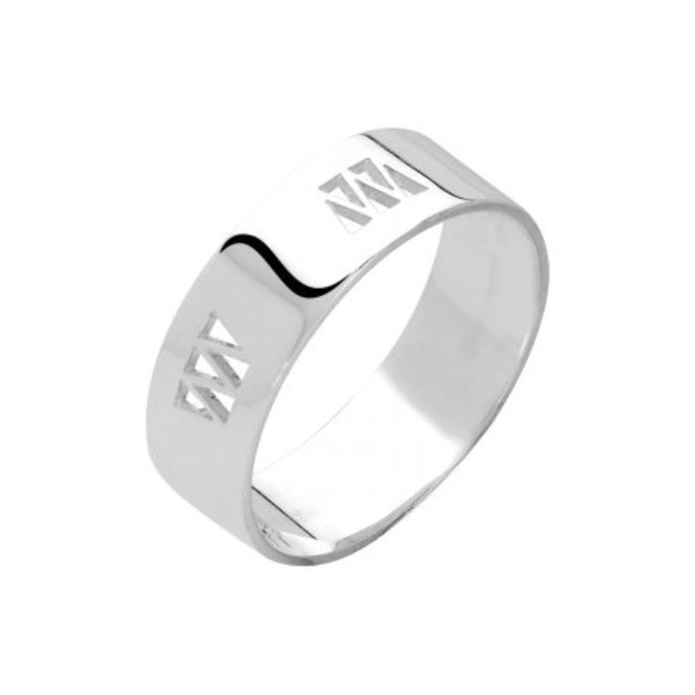 Murat 925 Sterling Silver ZigZag Ring, Size 6.5